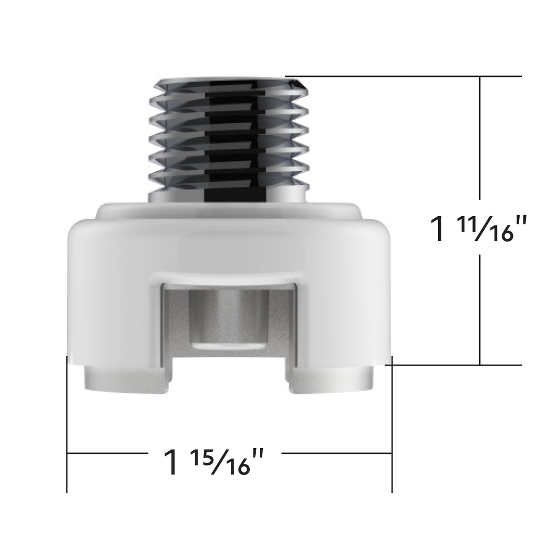 M30 x 3.5 Thread-On Shift Knob Mounting Adapter For Eaton Fuller Style 13/15/18 Shifter - Pearl White