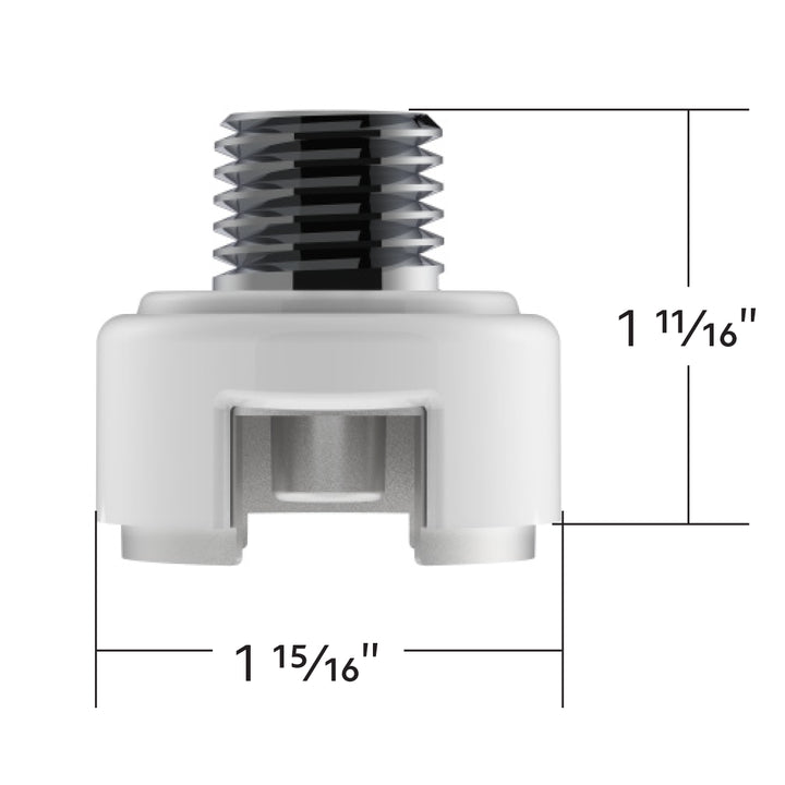 M30 x 3.5 Thread-On Shift Knob Mounting Adapter For Eaton Fuller Style 13/15/18 Shifter - Pearl White