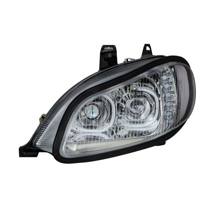 Chrome LED Projection Headlight Assembly For 2003-2024 Freightliner M2 - Driver