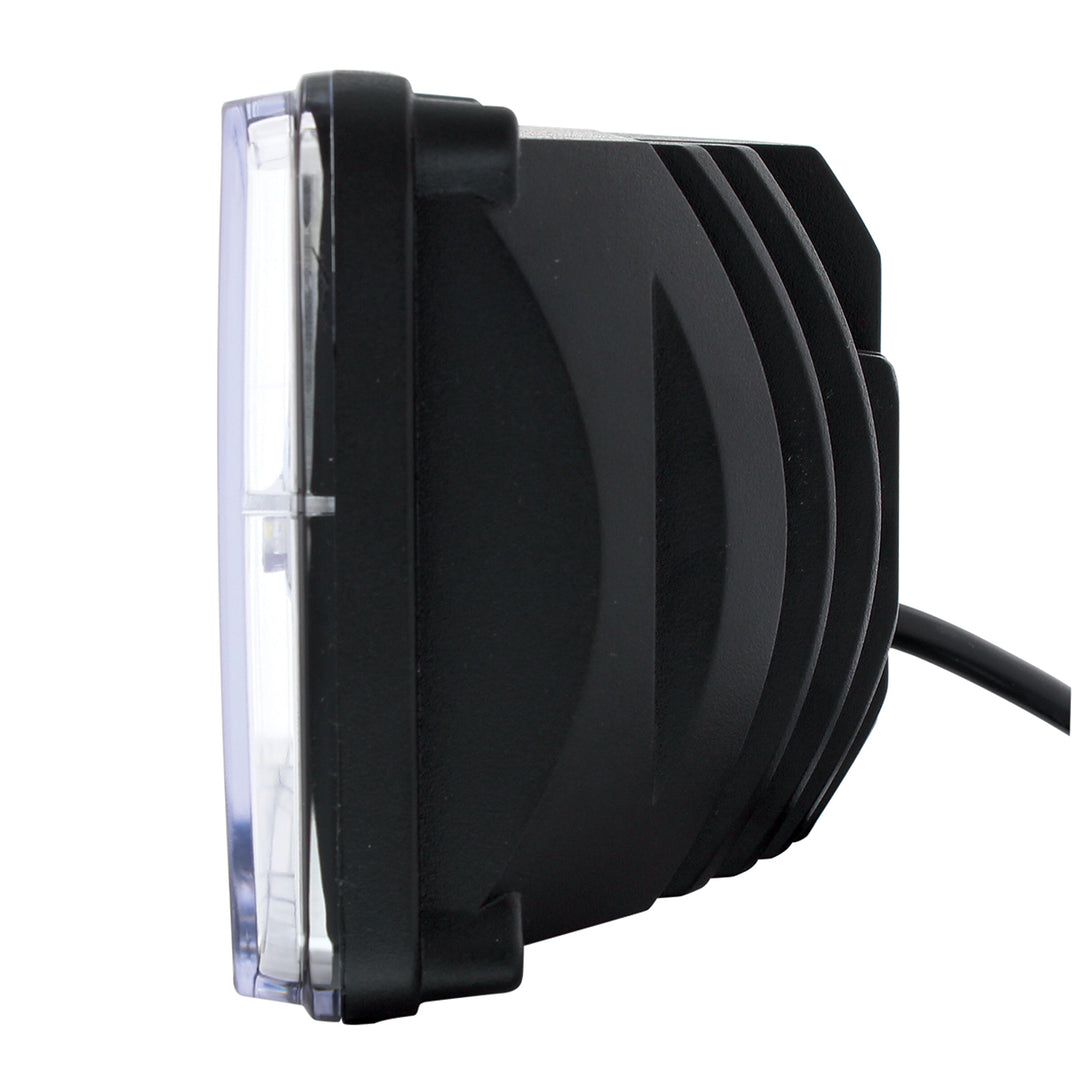 ULTRALIT - 4" x 6" Rectangular LED Headlight With White LED Position Light - Low Beam
