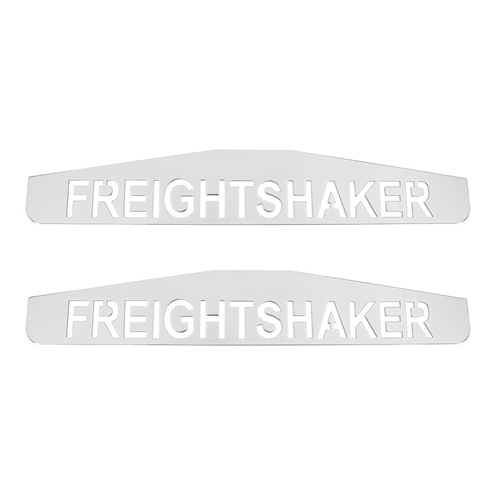 4" x 24" Chrome Freightshaker Bottom Mud Flap Plate - Welded Stud (Card of 2)