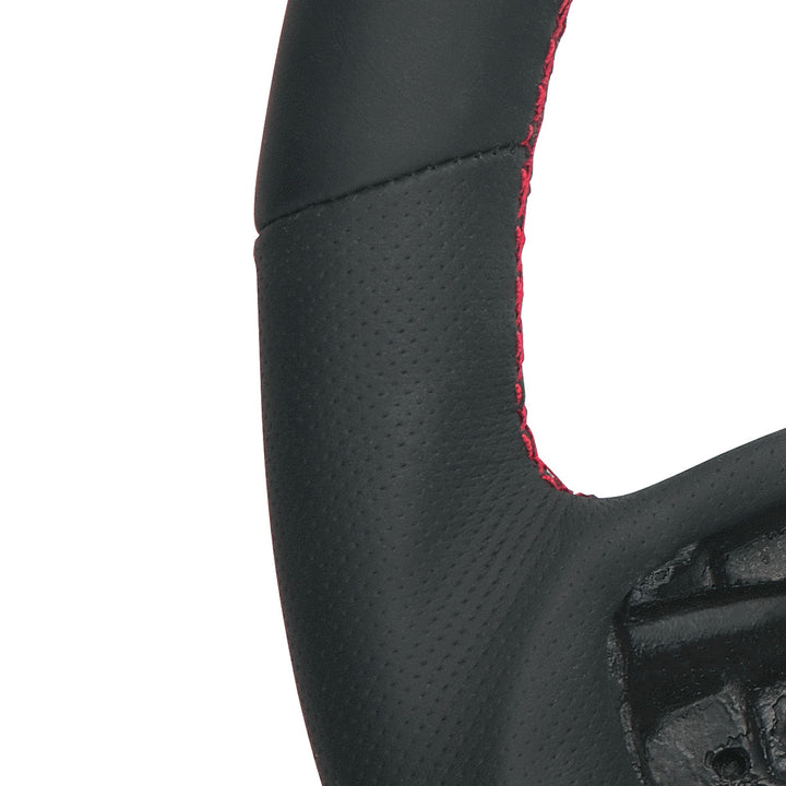 18" YourGrip GT PRO Leather Steering Wheel For 2012-2021 Peterbilt 579 &amp; 2013-2021 Kenworth T680 - Black