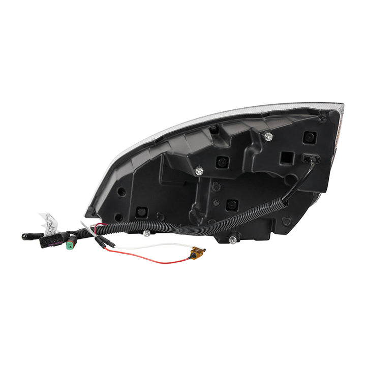 Black Quad - LED Headlight With LED DRL &amp; Seq. Signal For 2018-2024 Freightliner Cascadia - Passenger