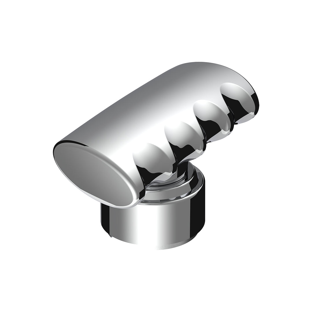 Thread-On T-Shape Gearshift Knob With Chrome 13/15/18 Speed Adapter - Chrome