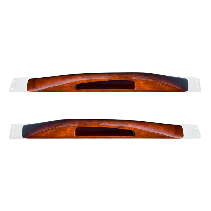 Wood Armrest With Stainless Steel Window Sill Mounting Plate For 2003-2005 Peterbilt