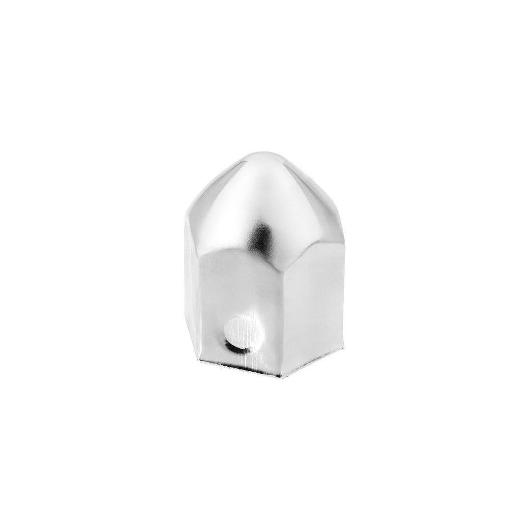 1-1/2" x 2-1/4" Chrome Steel Pointed Nut Covers (10-Pack)