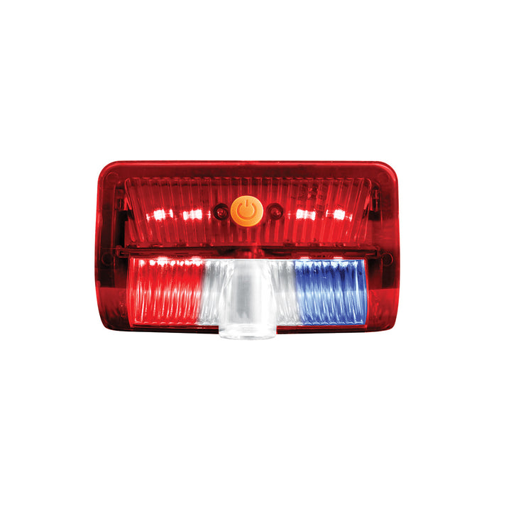 9 LED Interior Door Light With American Flag Courtesy Projector Light For 2006+ Kenworth &amp; Peterbilt Trucks