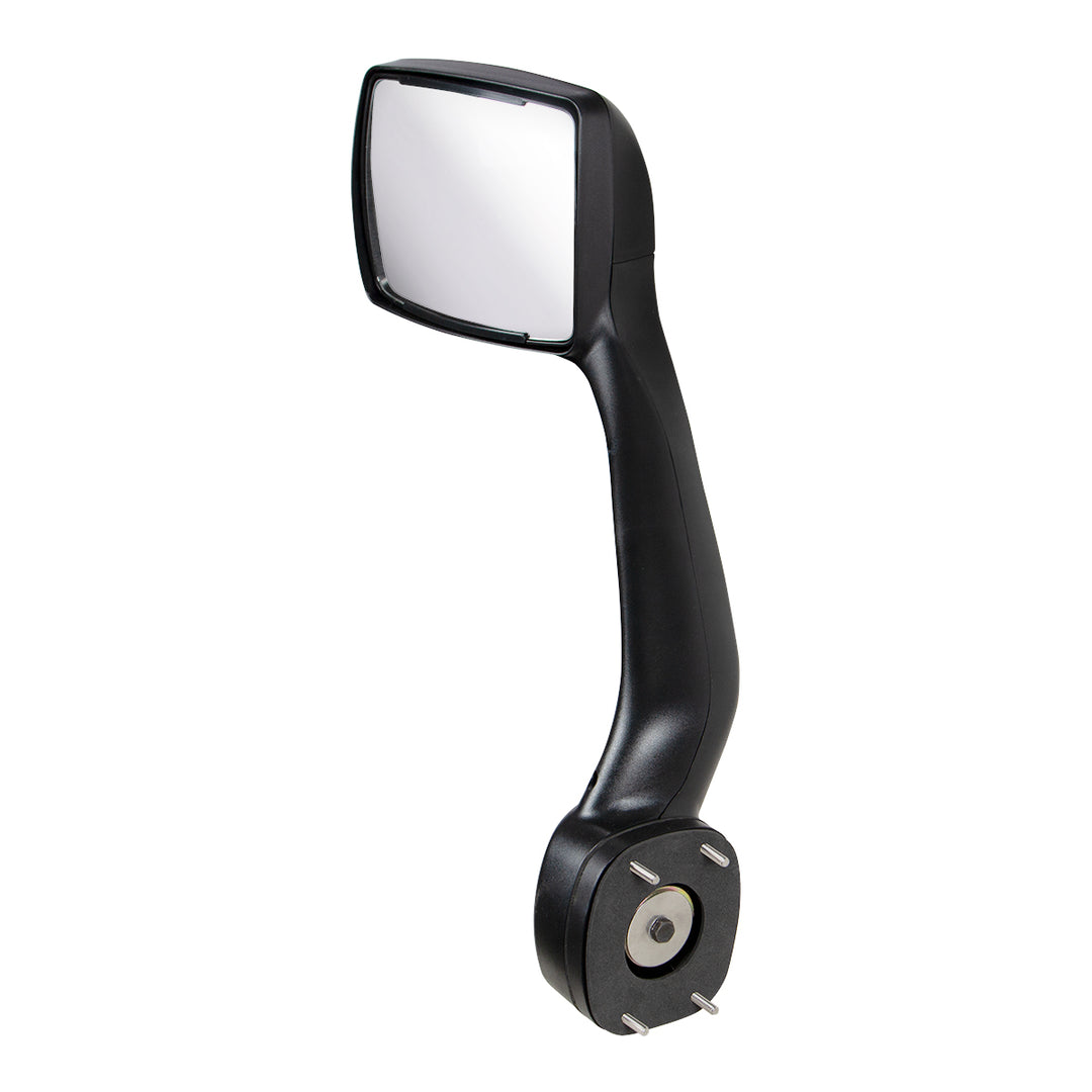 Black Hood Mirror For 2013-2021 Kenworth T680 &amp; 2012-2021 Peterbilt 579 - Driver