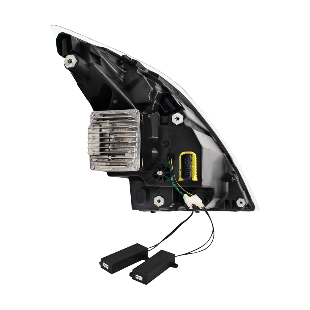 Blackout Full LED Headlight With Switchable Sequential Turn Signal. 2018-2024 Volvo VNL - Driver