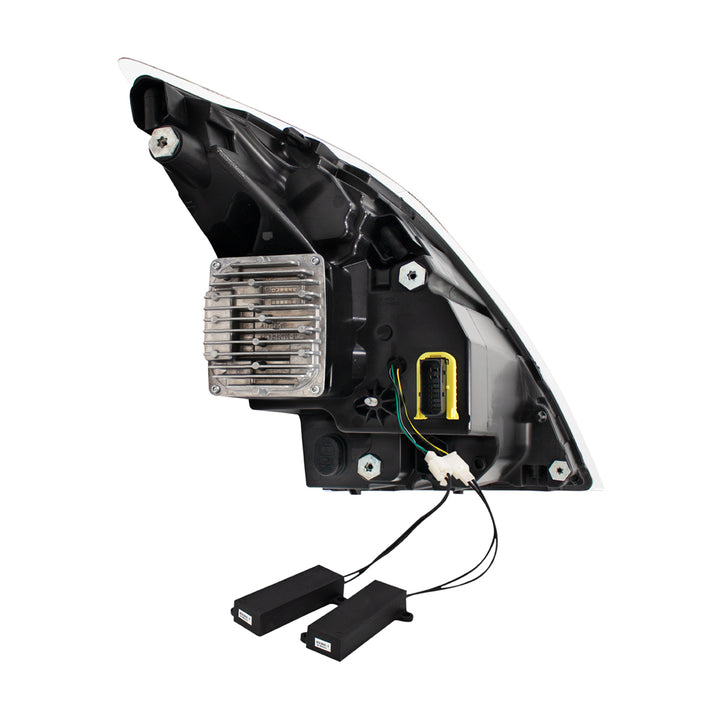 Blackout Full LED Headlight With Switchable Sequential Turn Signal. 2018-2024 Volvo VNL - Driver