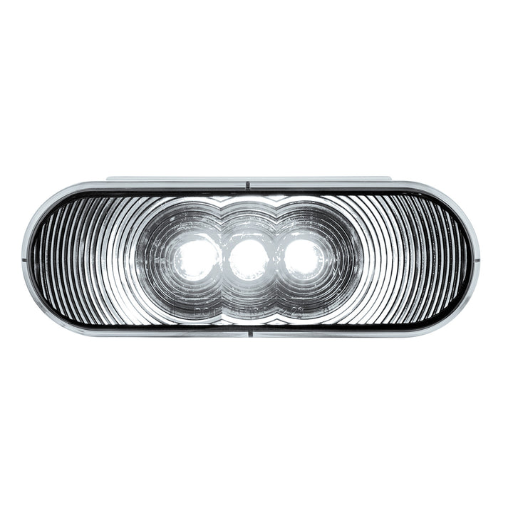 6 LED 6" Oval Light (Back-Up) - White LED/Clear Lens