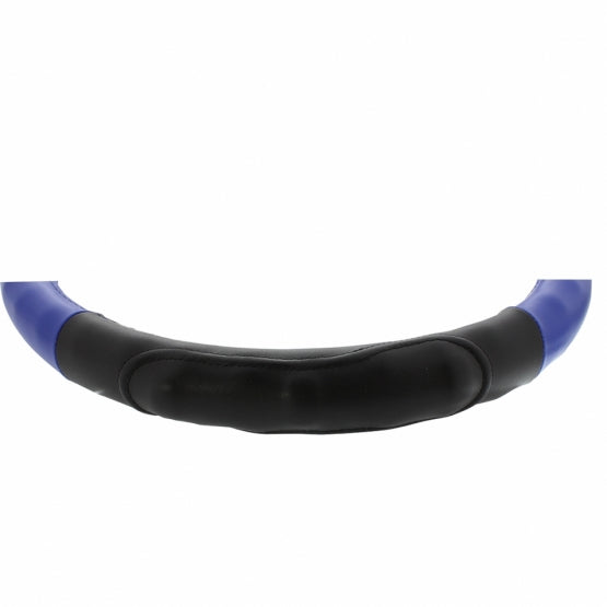 18" Duo Tone Steering Wheel Cover - Black &amp; Blue