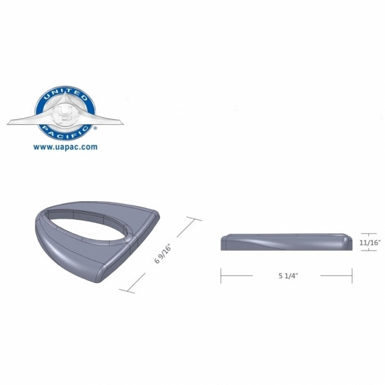 Headlight Turn Signal Cover With Teardrop Light Cutout For Peterbilt