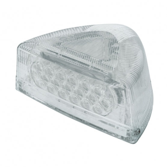 37 LED Turn Signal Light With Clear Base For 1987-2007 Peterbilt 379/378/357 - Amber LED/Clear Lens