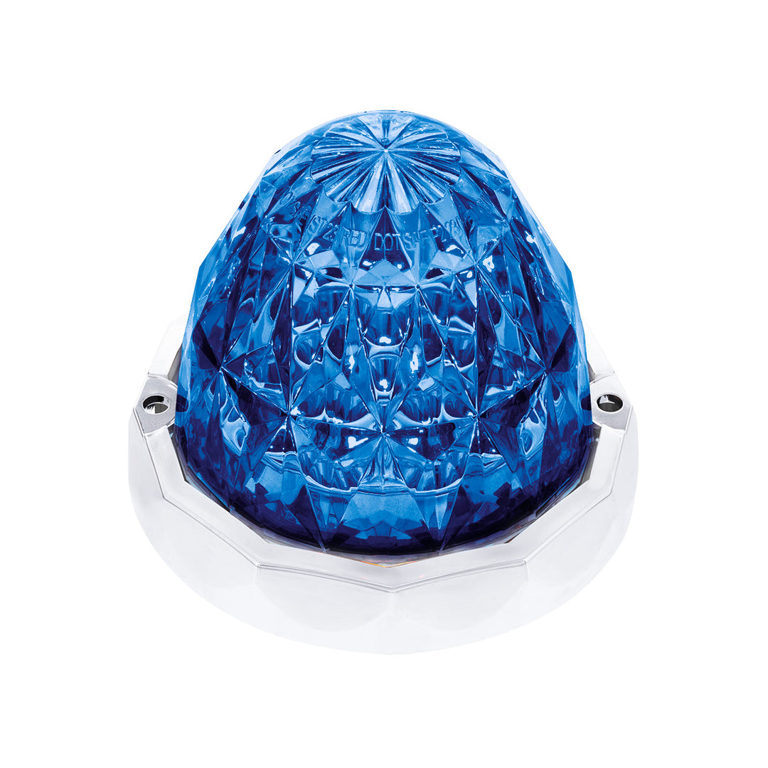 Double Fury 19 LED Dual Function Crystal Watermelon Light Kit With Bezel - Red &amp; Blue LED/Clear Lens