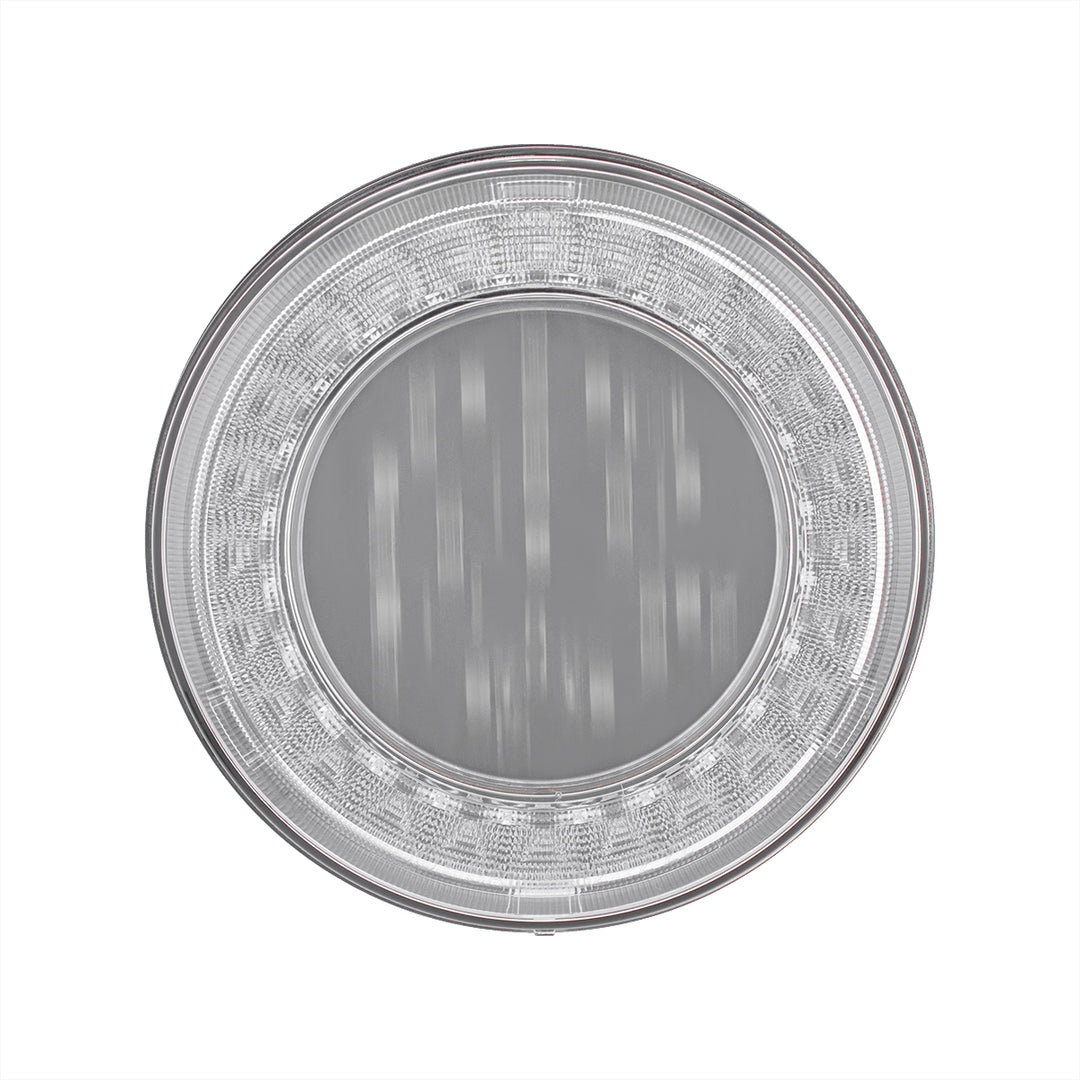 33 LED 4" Round Lumos Light X - Series (Stop, Turn &amp; Tail) - Red LED/Clear Lens