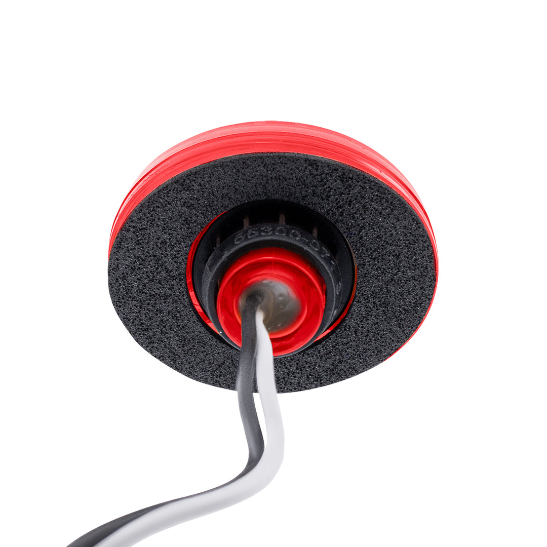 3 LED Oval Clearance/Marker Light - Red LED/Red Lens