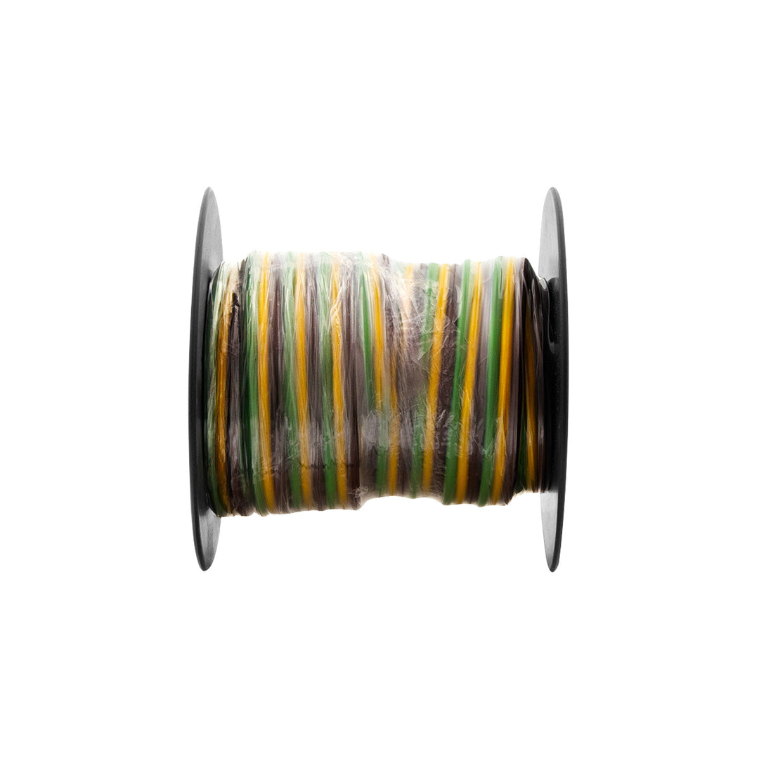 Trailer Wire Bonded - Rated 80°C 16 AWG 3 - Way, Brn/Ylw/Grn 25 Ft.