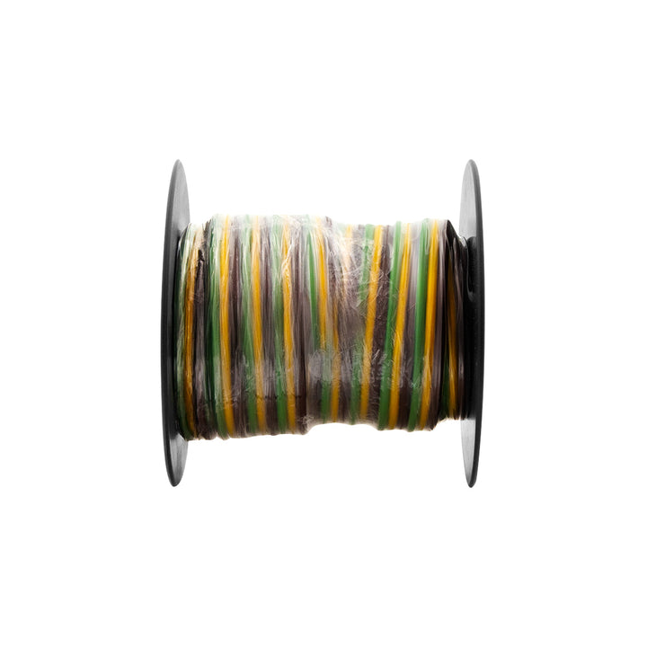 Trailer Wire Bonded - Rated 80°C 16 AWG 3 - Way, Brn/Ylw/Grn 25 Ft.
