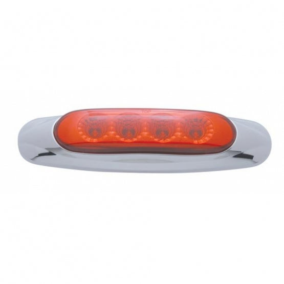 4 LED Reflector Light (Clearance/Marker) - Red LED/Red Lens (Bulk)