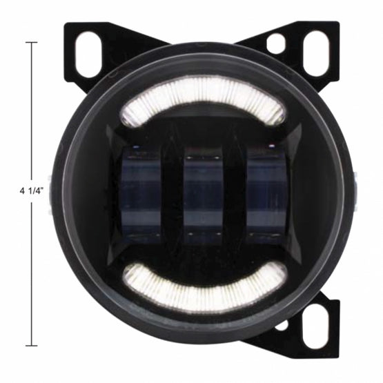 18 LED Fog Light With LED Light Bar For Peterbilt 579 (2012-2021) &amp; Kenworth T660 (2007-2017) - Black