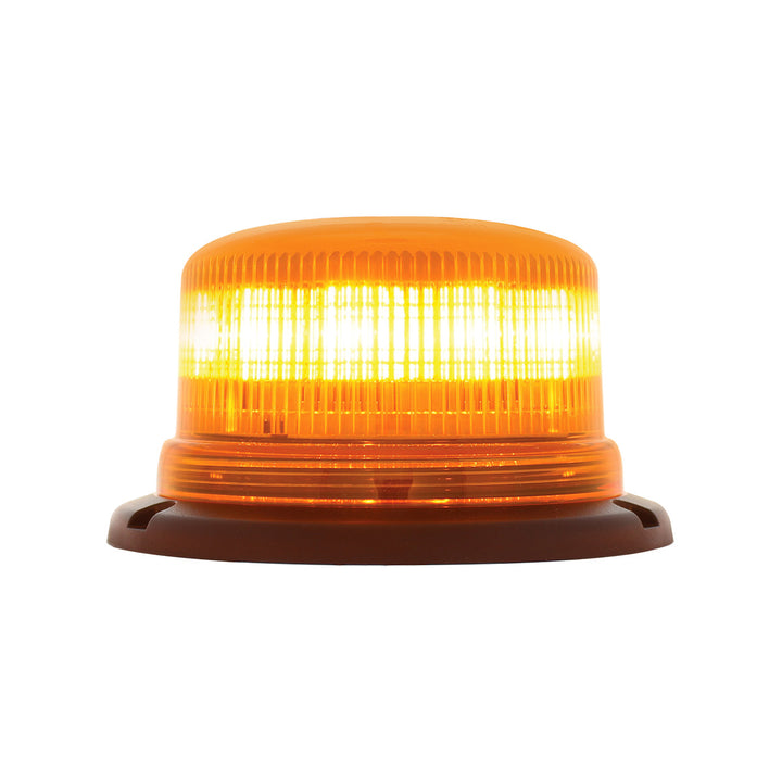 8 High Power LED Low Profile Beacon Light - Permanent Mount