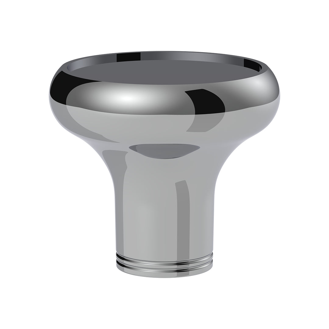 1/2" - 13 Thread-On Aluminum Round Shift Knob - Chrome
