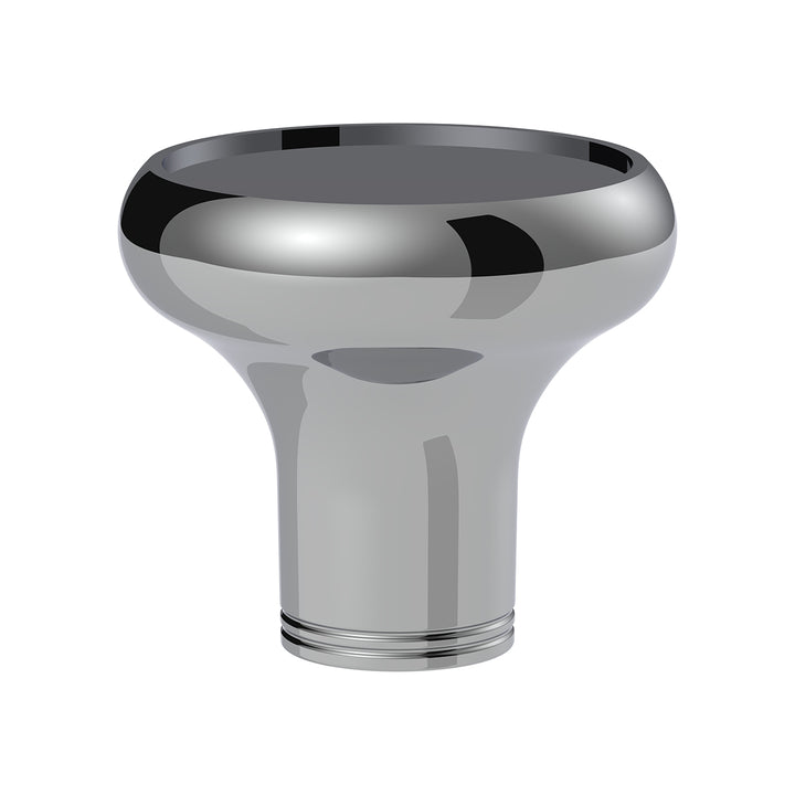 1/2" - 13 Thread-On Aluminum Round Shift Knob - Chrome