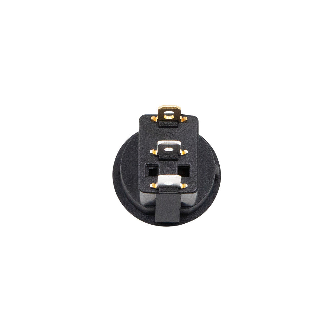Blue Illum Round Rocker 10 Amp 12V On/Off 1/2" Dia. 1 Pc.
