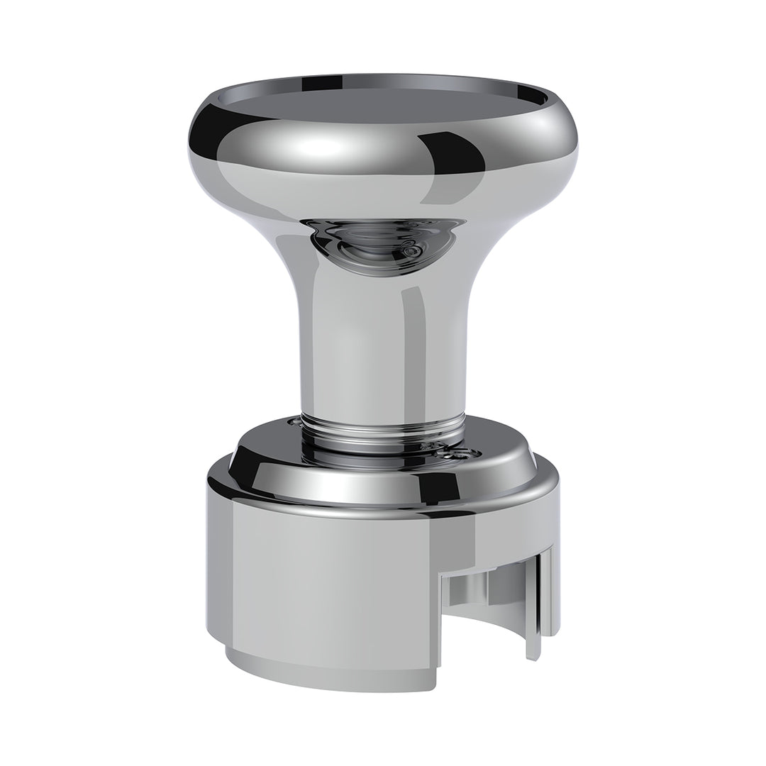Thread-On Gearshift Knob & Adapter For Eaton Fuller Style 13/15/18 Shifter - Chrome