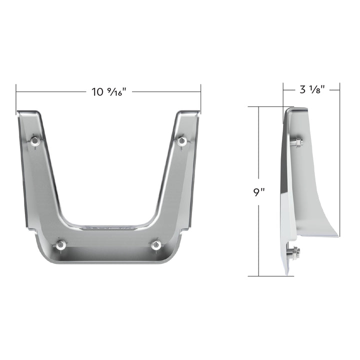 Chrome Plastic Fuel Tank Fairing Trim For 2018-2025 Freightliner Cascadia