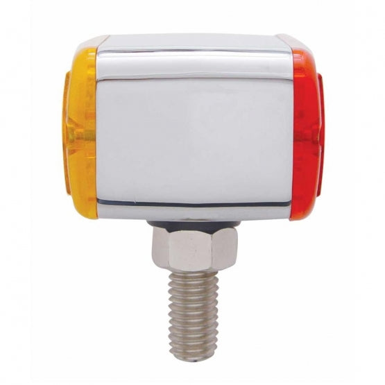 6 LED Double Face Light - T - Mount - Amber &amp; Red LED/Amber &amp; Red Lens