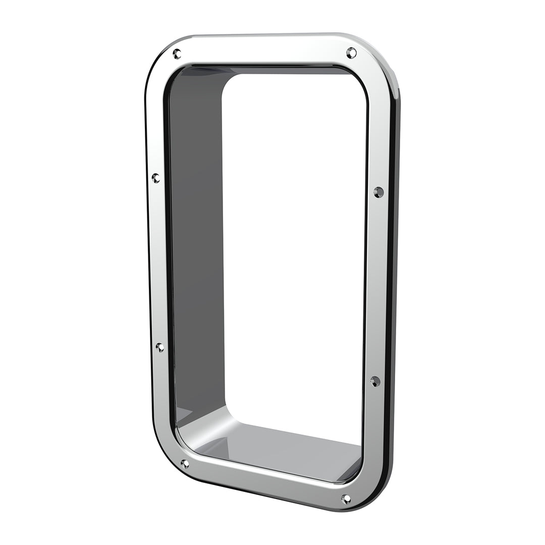 Chrome Interior View Window Trim For Kenworth W900L (1990-2005) And T800 (1986-2005)