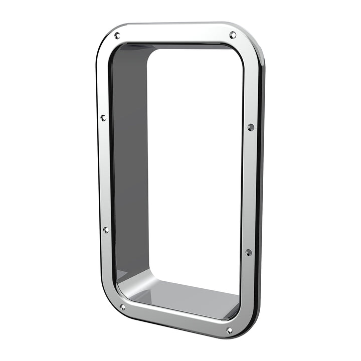 Chrome Interior View Window Trim For Kenworth W900L (1990-2005) And T800 (1986-2005)