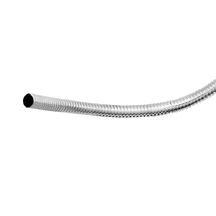 72" Long Chrome Wire Loom - 1/4" Diameter