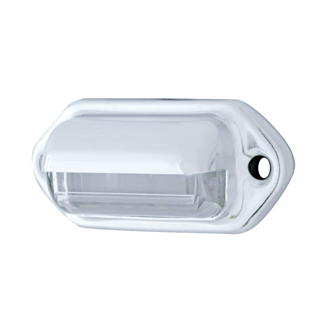 4 White LED Chrome License Plate Light/Utility Light (Bulk)