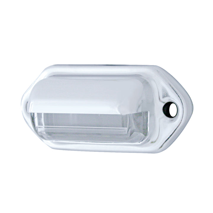 4 White LED Chrome License Plate Light/Utility Light (Bulk)