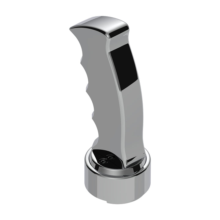 Thread-On Pistol Grip Gearshift Knob With Chrome 9/10 Speed Adapter - Chrome