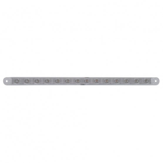14 LED 12" Light Bar (Stop, Turn &amp; Tail) - Red LED/Clear Lens (Bulk)