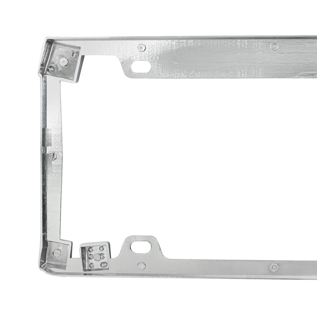 Dice License Plate Frame - Chrome