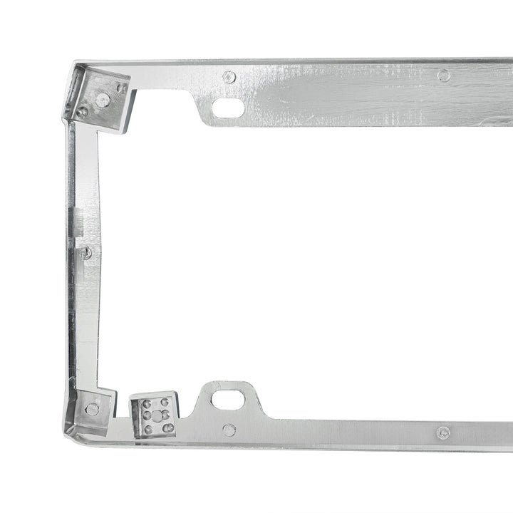 Dice License Plate Frame - Chrome