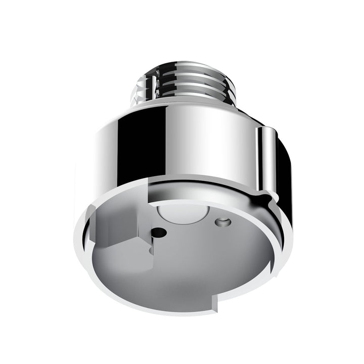 M30 x 3.5 Thread-On Gearshift Adapter W/LED Mount For Eaton - Fuller 9/10 Speed - Liquid Silver