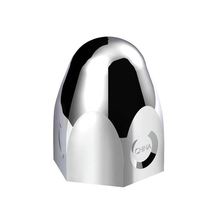 1-1/2" x 2" Chrome Steel Bullet Nut Covers (10-Pack)
