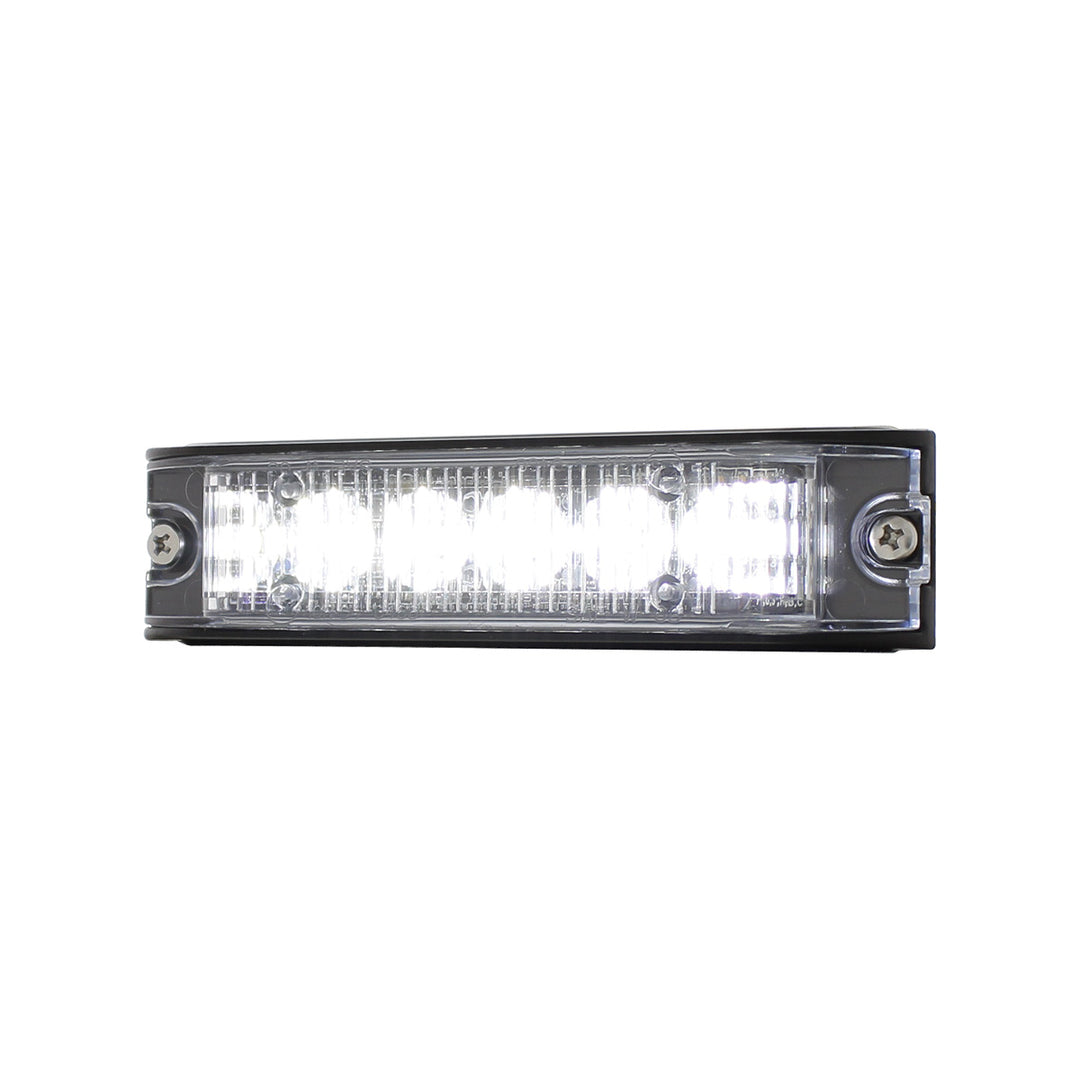6 High Power LED Low Profile Warning Lighthead - White LED