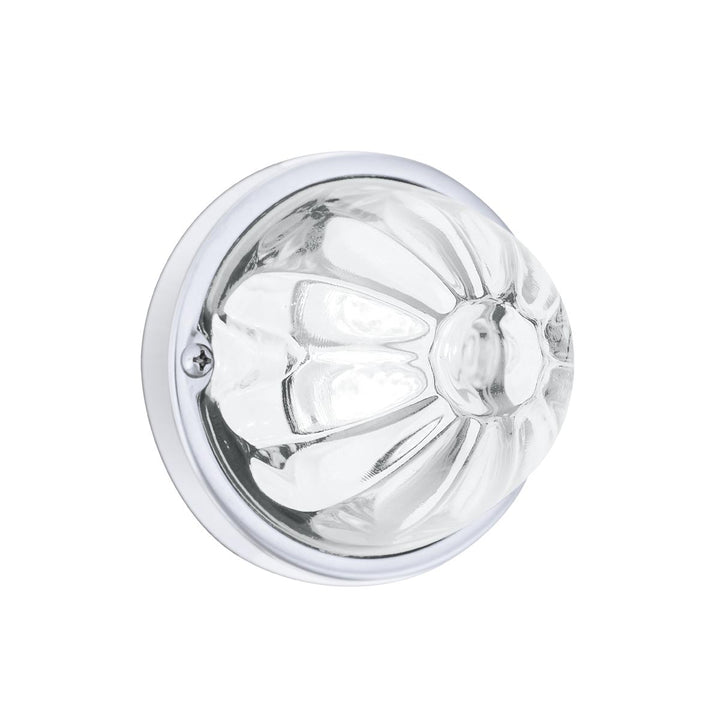 Glass Watermelon Light Kit With 4 LED Light - White LED/Clear Lens