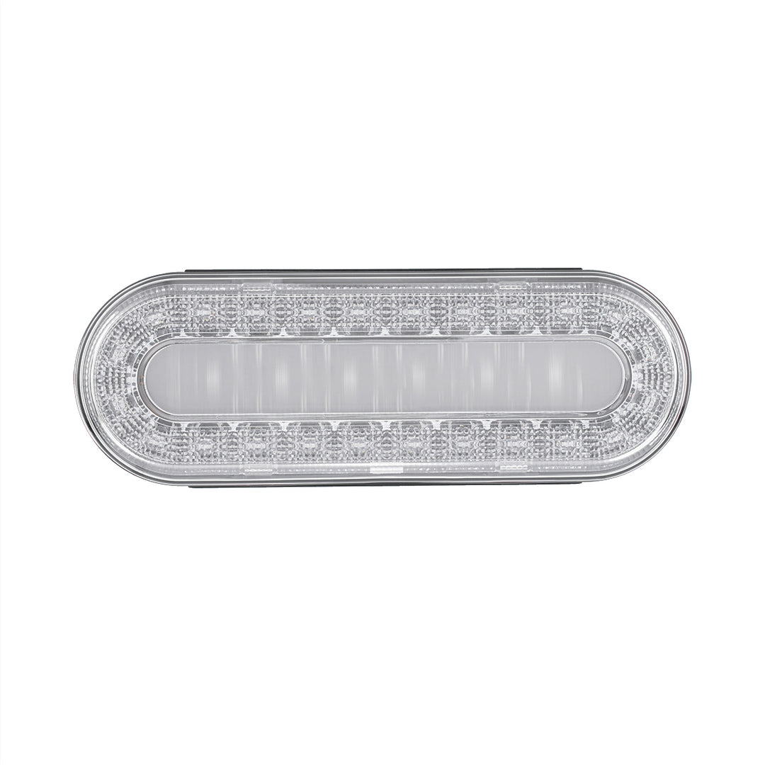 30 LED 6" Oval Lumos Light I - Series (Stop, Turn &amp; Tail) - Red LED/Clear Lens