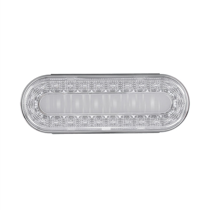 30 LED 6" Oval Lumos Light I - Series (Stop, Turn &amp; Tail) - Red LED/Clear Lens
