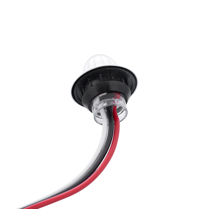 4 LED Dual Function 3/4" Mini Watermelon Light (Clearance/Marker) - White LED/Clear Lens