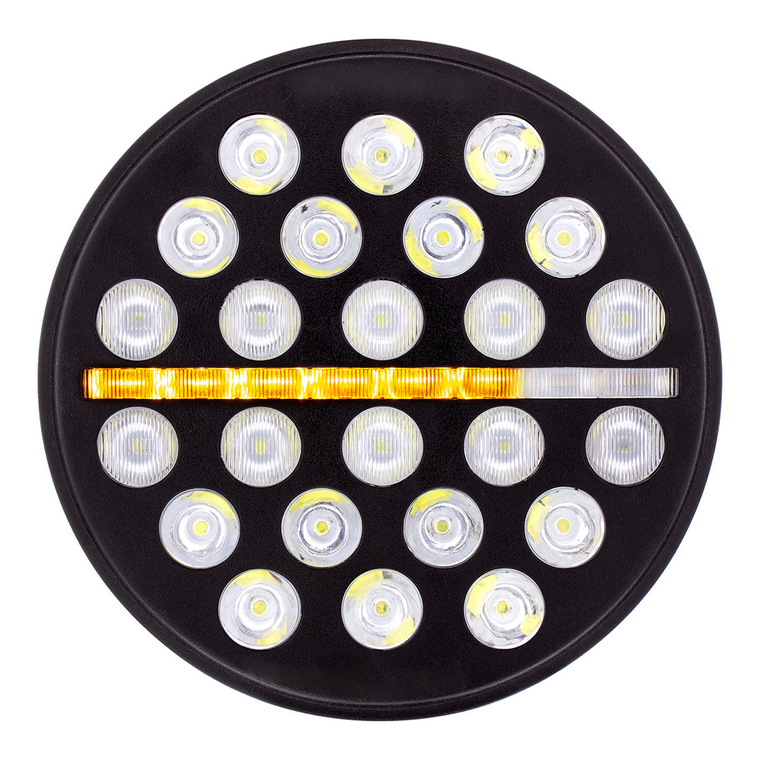 ULTRALIT - 24 High Power LED Circular Light With Dual Color LED Position Light Bar