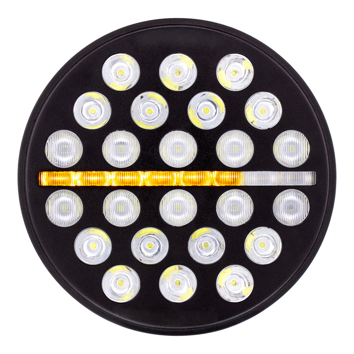 ULTRALIT - 24 High Power LED Circular Light With Dual Color LED Position Light Bar